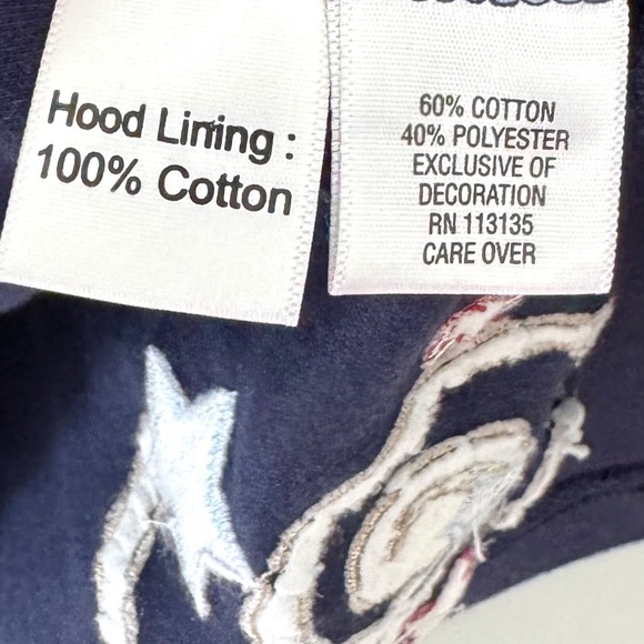 Breckendrige‎ Navy Blue Star Zip-Up Jacket - Picture 8 of 10